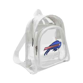 Buffalo Bills 3D Logo Clear Mini Backpack