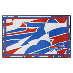 Buffalo Bills 4ft. x 6ft. Plush Area Rug XFIT Design