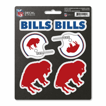 Buffalo Bills 6 Count Mini Decal Sticker Pack
