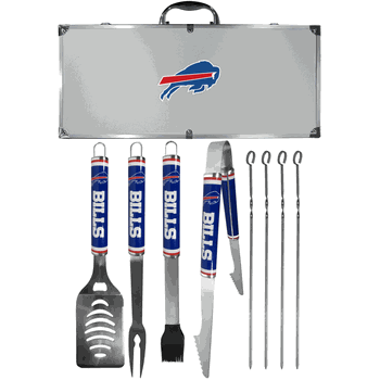 Buffalo Bills 8 pc Logo BBQ Set