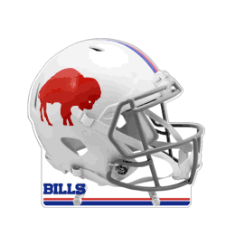 Buffalo Bills Acrylic Standee, Throwback Helmet