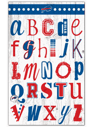 Buffalo Bills Alphabet 11x19 Sign