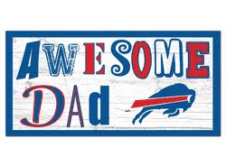 Buffalo Bills Awesome Dad 6x12 Sign