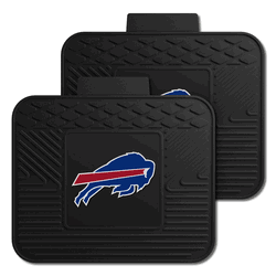 Buffalo Bills Back Seat Car Utility Mats - 2 Piece Set