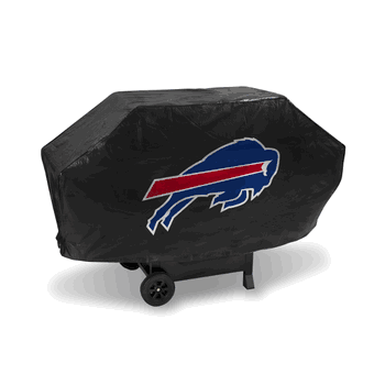 Buffalo Bills Black Deluxe Vinyl Grill Cover - 68