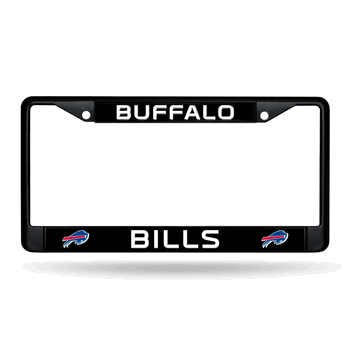 Buffalo Bills Standard Black Chrome Frame with Plastic Inserts 12