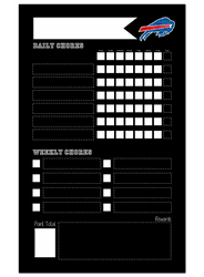 Buffalo Bills Chore Chalk Board 11x19 Sign