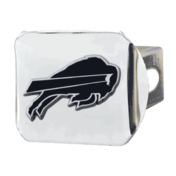 Buffalo Bills Chrome Metal Hitch Cover with Chrome Metal 3D Emblem