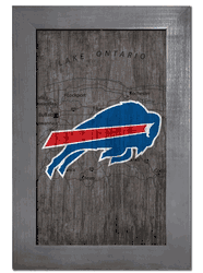 Buffalo Bills City Map 11x19 Sign