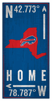 Buffalo Bills Coordinate 6x12 Sign