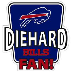 Buffalo Bills Die-Hard Fan Auto Decal