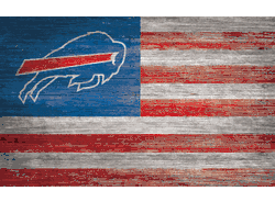 Buffalo Bills Distressed Flag 11x19