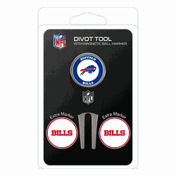Buffalo Bills Divot Tool Pack - Signature tool w/ 3 markers