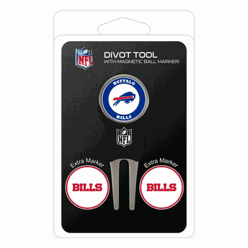 Buffalo Bills Divot Tool Pack - Signature tool w/ 3 markers