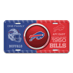 Buffalo Bills Embossed Metal License Plate