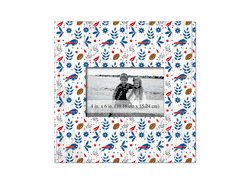Buffalo Bills Floral Pattern 10x10 Frame