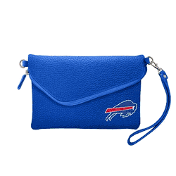 Buffalo Bills Fold Over Crossbody Pebble Royal