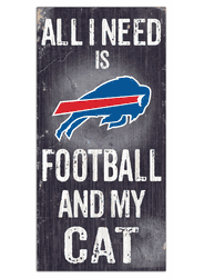 Buffalo Bills Football and My Cat 6x12 Sign