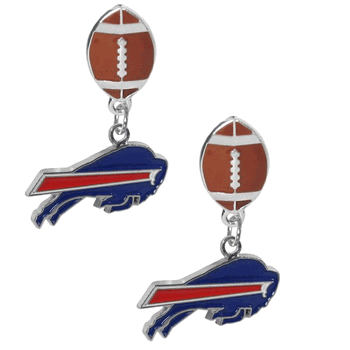 Buffalo Bills Football Stud Earrings