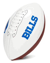 Buffalo Bills Franklin NFL Team Signature Autograph White Panel Football
