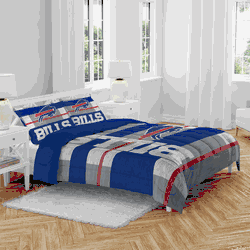 Buffalo Bills Heather Stripe 3 PC Full/Queen Bed in a Bag