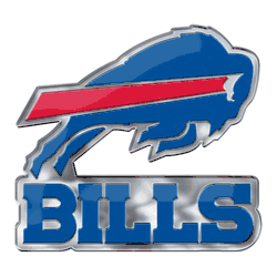 Buffalo Bills Heavy Duty Aluminum Embossed Color Emblem - Alternate