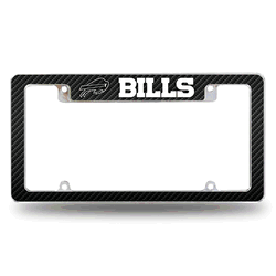 Buffalo Bills Helmet Logo 12" x 6" Chrome All Over Automotive License Plate Frame for Car/Truck/SUV