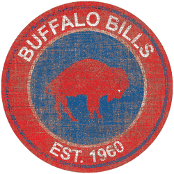 Buffalo Bills Heritage Logo Round Sign Sign