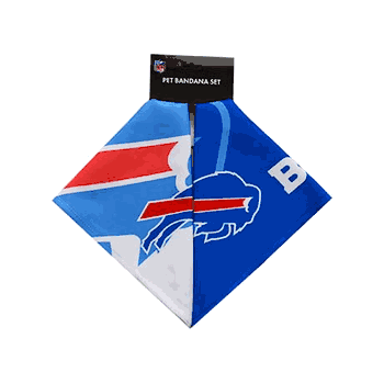 Buffalo Bills Home and Away Pet Bandana Set Small