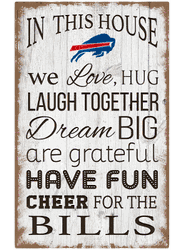 Buffalo Bills In This House 11x19 Sign