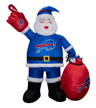 Buffalo Bills 7 FT Inflatable Santa