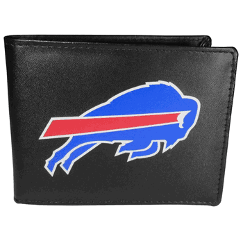 Buffalo Bills Leather Bi-fold Wallet, Large Logo