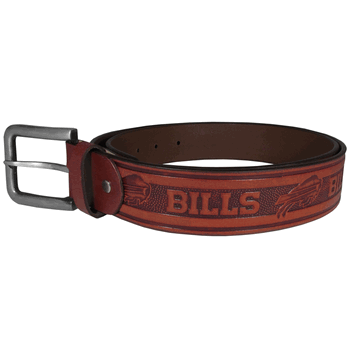 Buffalo Bills Leather Embossed Belt