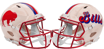 Buffalo Bills NFL Full Size Authentic Speed Football Helmet RETRO