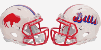 Buffalo Bills NFL Mini Speed Football Helmet RETRO
