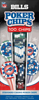 Buffalo Bills NFL Poker Chips 100pc