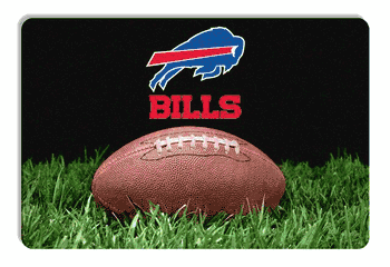 Buffalo Bills Pet Bowl Mat Classic Football Size Large