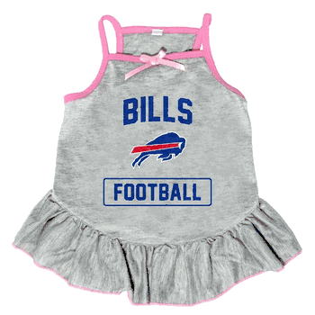 Buffalo Bills Pet Dress Grey Type Large