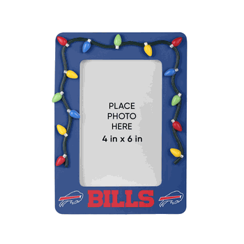 Buffalo Bills Picture Frame with Holiday Lights