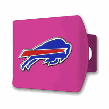 Buffalo Bills Pink Metal Hitch Cover with  3D Color Emblem