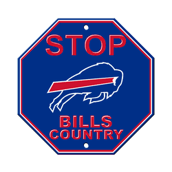 Buffalo Bills Plastic Stop Sign