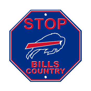 Buffalo Bills Plastic Stop Sign