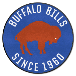 Buffalo Bills Roundel Rug - 27in. Diameter, NFL Vintage