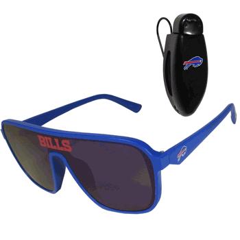 Buffalo Bills Shield Sunglasses with Visor Clip