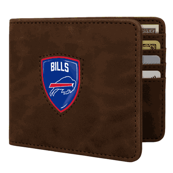 Buffalo Bills Shield Wallet - Brown