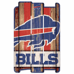 Buffalo Bills Sign 11x17 Wood Fence Style