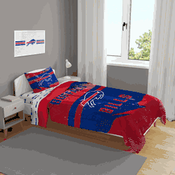 Buffalo Bills Slanted Stripe 4 PC Twin Bed in a Bag