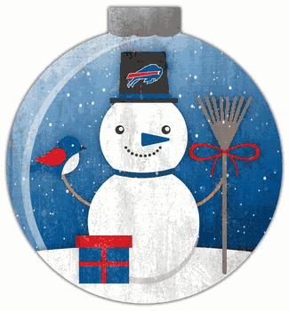 Buffalo Bills Snowglobe 12in Wall Art