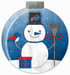 Buffalo Bills Snowglobe 12in Wall Art