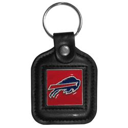 Buffalo Bills Square Leatherette Key Chain